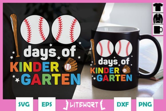 100th Days of School Kindergarten SVG
