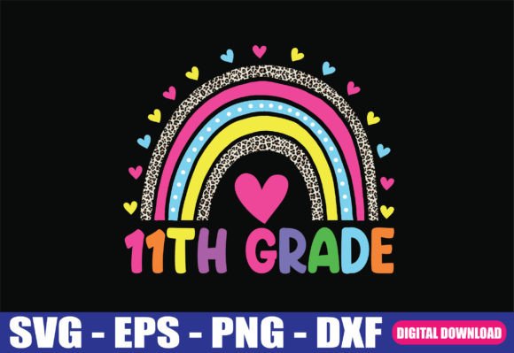 11th Grade Teacher Rainbow SVG: A Versatile Graphic Design Asset for Crafts and Branding