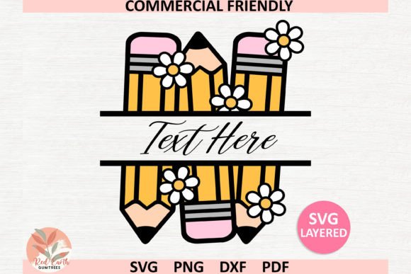 Coquette Pink Bow School Pencil Svg: Graphics & Crafts