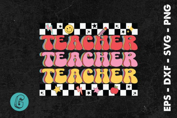 Retro Teacher Sublimation SVG Graphics & Crafts