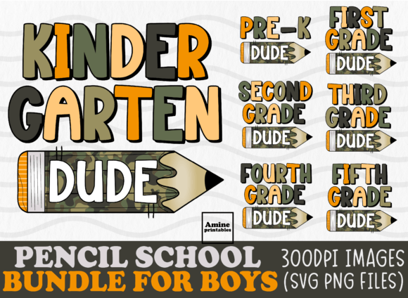 School Dude Pencil Teacher Bundle SVG: Graphics for Crafts