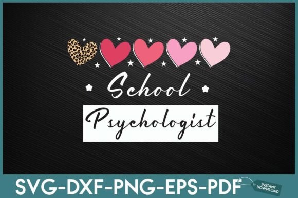 School Psychologist Graphics for Crafts and Branding