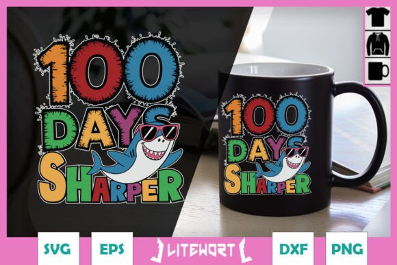 Sharper 100 Days of School Era SVG Graphics
