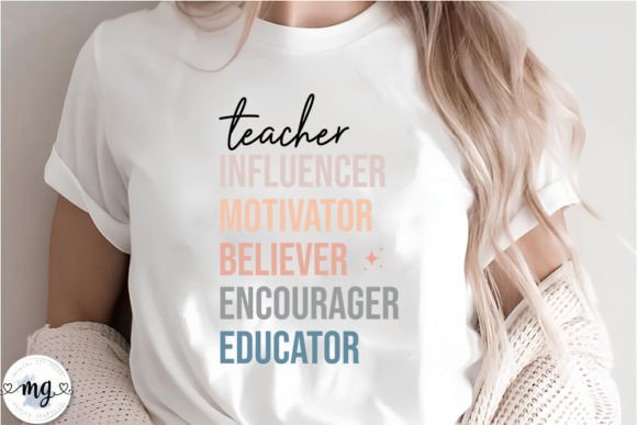 Teacher Influencer Motivator - SVG