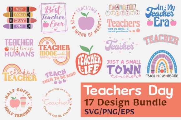 Teachers Day SVG PNG Design Bundle