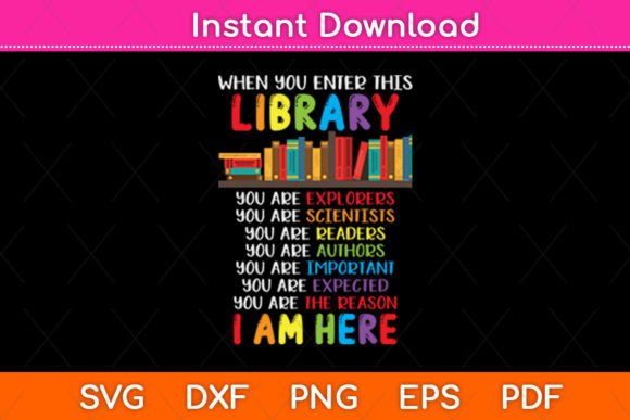 When You Enter This Library School Graphics and Crafts
