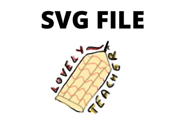 Yellow Red Pencil Teacher Craft Svg: Graphics and Crafts in One